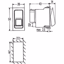 Funzione commutatore combinato: con funzione confort. Indice: 6HH007 832-301. Numero del Produttore: 6HH 007 832-301. N° racc ...