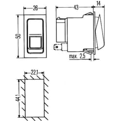 Interruttore di segnalazione pericolo HELLA 6HH 007 832-301