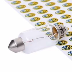Lampade; HELLA; Lampada tubolare a filamento rettilineo 12 15; per FIAT; 0014593, 14087530, 7919500985, 0014593