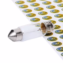 Lampade; HELLA; 12 5 C5W Alogeno; per FIAT, VOLKSWAGEN, BMW, MERCEDES-BENZ, FORD; 02333730, 18EER270408, 3005978, 207002547, ...