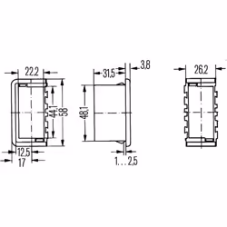Supporto dell'interruttore HELLA 8HG 716 734-001