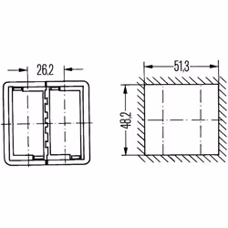 Supporto dell'interruttore HELLA 8HG 716 735-001
