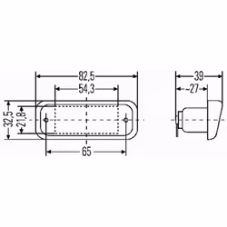 Luce targa HELLA 2KA 005 049-011 - Vista aggiuntiva 4