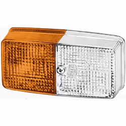 Colore: bianco/giallo. Funzione luce/spia: con lampeggiatore, con luce di posizione. Indice: 9EL120 224-001. Lato montaggio:  ...
