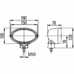 Fari da lavoro HELLA 1GA 996 161-291