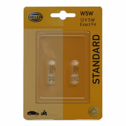 Lampade; HELLA; W5W 12 5; per MERCEDES-BENZ, SMART, FORD, HYUNDAI, MULTICAR; 07119978373, 71199978373, 978373, 9978373, 02157 ...