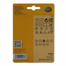 HELLA 8GP 003 594-123 Lampade W5W 12 5 MERCEDES-BENZ: Classe E Sedan, SMART: Forfour I, FORD: Fusion Station Wagon