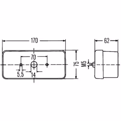 Fanale posteriore HELLA 2SD 002 582-017 sinistro
