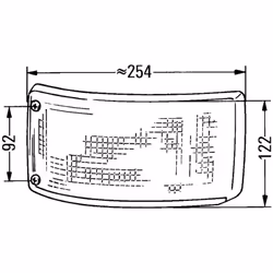 Indicatore di direzione HELLA 2BA 004 119-017