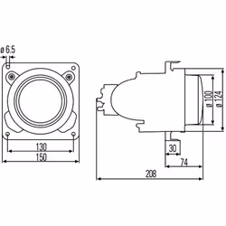 Fanale di guida HELLA 1KL 007 834-067 - Vista aggiuntiva 4