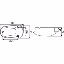 Indicatore di direzione ausiliario HELLA 2BM 008 355-017