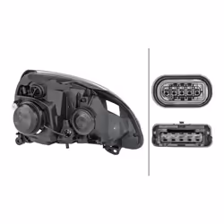 HELLA 1DL 008 461-791 Fari Sx PY21W, W5W, D2S/H7, D2S, H7 Alogeno, Xeno 12 per veicolo circolazione Dx RENAULT: CLIO 2