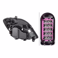 HELLA 1EB 247 012-011 Fari Sx W5W, H7/H7, PY21W Alogeno, FF 12 per veicolo circolazione Dx MERCEDES-BENZ: Sprinter 3.5-T Bus, Sprinter 5-T Van