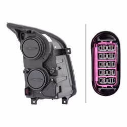 HELLA 1ER 247 017-051 Fari Sx W5W, PY21W, H7/H7 FF, Alogeno 12 per veicolo circolazione Dx VOLKSWAGEN: Crafter 30-50 Van