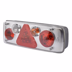 Luce posteriore; HELLA; Dx cristallino nero per rimorchio, con lampadine; 1529534, E411779, EasyConnIIHybrid, 6609687, 193426 ...