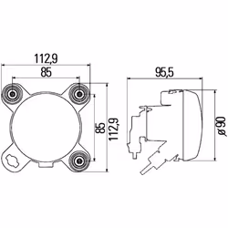Fanali HELLA 1K0 247 043-027