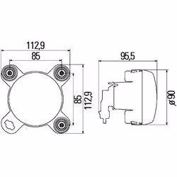 Fanali HELLA 1K0 247 043-011