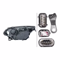 HELLA 1LL 163 082-001 Fari Dx D1S/H7, PY21W, D1S, H7 Bi-Xeno 12 trasparente per veicolo circolazione Sx BMW: 5 Sedan, 5 Touring