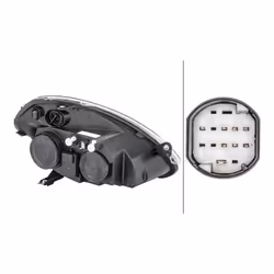 Fari; HELLA; Sx H7/H3, W5W, PY21W, H7, H3 12 trasparente per veicolo circolazione Dx; per LANCIA; E410161, 51786654