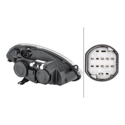 HELLA 1EB 270 521-431 Fari Sx H7/H3, W5W, PY21W, H7, H3 12 trasparente per veicolo circolazione Dx LANCIA: Ypsilon II