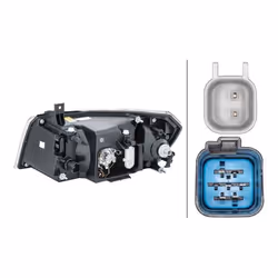 HELLA 1EG 354 024-121 Fari Dx P21/5W, H4, W5W Alogeno 12 per veicolo circolazione Dx FORD: Transit Mk5 Van, Transit Mk5 Camion pianale/Telaio