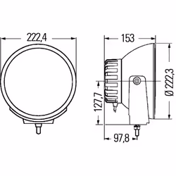 Altezza [mm]: 222. Altezza da terra [mm]: 239. Articolo complementare/info integrativa: con lampadina. Articolo complementare ...