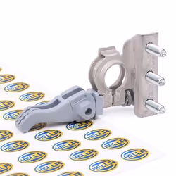 Morsetto polo batteria; HELLA; per polo negativo Ottone grigio