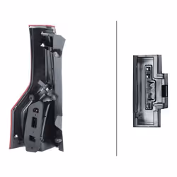 HELLA 2SK 009 466-141 Fanale posteriore Dx LED, P21W, PY21W 12 senza lampadine CITROËN: C4 I Grand Picasso
