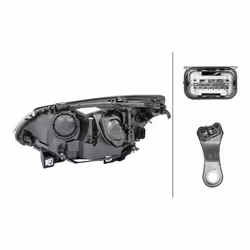 HELLA 1EL 009 449-021 Fari Dx H6W, H7/H7, PY21W DE, Alogeno 12 trasparente per veicolo circolazione Dx BMW: 5 Sedan, 5 Touring