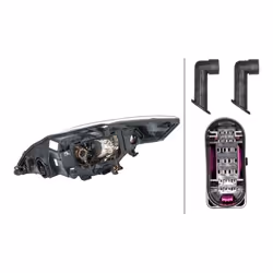 HELLA 1ZL 010 541-081 Fari Dx PY21W, W5W, H7/H1/H1 Alogeno, DE 12 trasparente per veicolo circolazione Sx FORD: MONDEO 4 Turnier