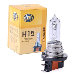 HELLA 8GJ 168 119-001 Lampadina, faro di profondità H15 12V 55/15W Alogeno AUDI: A3 Sportback, A6 C7 Avant, A6 C7 Allroad, VOLKSWAGEN: Golf 7, GOLF 6