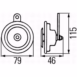 Clacson HELLA 3AL 007 425-791