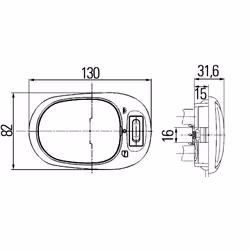 HELLA 2JA 964 916-001 Luce abitacolo K (10W)