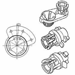 Indice: 8HG183 586-001. Numero del Produttore: 8HG 183 586-001. Produttore: HELLA. Solo unitamente a: 1BL 008 193-..., 1BL 00 ...