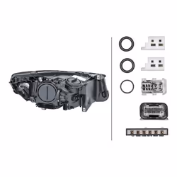 HELLA 1ZS 010 130-611 Fari Sx PY24W, D1S/H7, D1S, H7 Bi-Xeno, Alogeno 12 per veicolo circolazione Dx