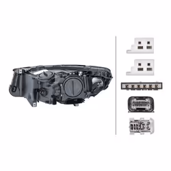 HELLA 1ZS 010 130-621 Fari Dx D1S/H7, PY24W, D1S, H7 Bi-Xeno, Alogeno 12 per veicolo circolazione Dx