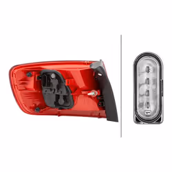 Fanale posteriore; HELLA; Dx Sezione esterna LED, PY21W 12 con lampadina; per AUDI; 4F9945096B, 4F9945096H, 4F9945096B, 4F994 ...