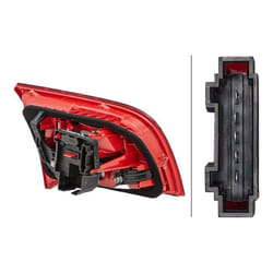 HELLA 2NE 354 542-041 Fanale posteriore Dx Sezione interna LED, W16W, W21W 12 con lampadina AUDI: A6 C6 Avant, A6 C6 Allroad