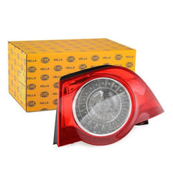 HELLA 2VA 009 246-101 Fanale posteriore Dx Sezione esterna LED 12 cristallino, Rosso con portalampada