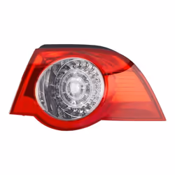 HELLA 2VA 009 246-101 Fanale posteriore Dx Sezione esterna LED 12 cristallino, Rosso con portalampada