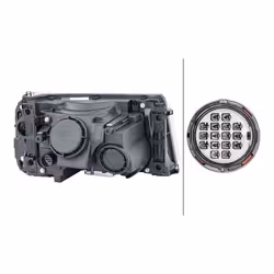 HELLA 1EL 238 022-811 Fari Sx D1S/H7, W5W, PY21W, D1S, H7 Bi-Xeno 12 per veicolo circolazione Dx