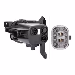 Fendinebbia; HELLA; Dx 12 con lampadina; per OPEL, VAUXHALL; 13261949, E1219135, 13261949, 1710359, 13261949