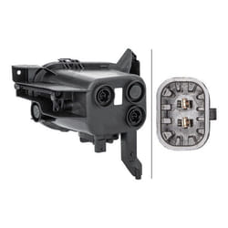 HELLA 1NA 354 680-021 Fendinebbia Dx 12 con lampadina OPEL: Corsa D Hatchback