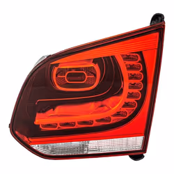 Fanale posteriore; HELLA; Dx Sezione interna LED, W16W 12 grigio scuro, Rosso con lampadina, con portalampada; per VOLKSWAGEN ...