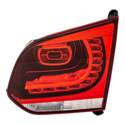 HELLA 2TZ 010 409-141 Fanale posteriore Dx Sezione interna LED, W16W 12 grigio scuro, Rosso con lampadina, con portalampada VOLKSWAGEN: GOLF 6