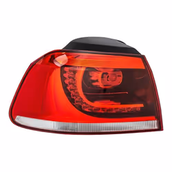 Fanale posteriore; HELLA; Sx Sezione esterna LED, WY21W 12 grigio scuro, Rosso con lampadina, con portalampada; per VOLKSWAGE ...