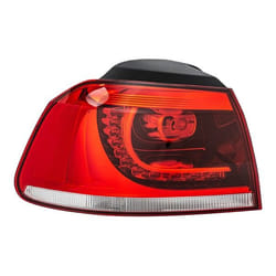 HELLA 2SD 010 408-071 Fanale posteriore Sx Sezione esterna LED, WY21W 12 grigio scuro, Rosso con lampadina, con portalampada VOLKSWAGEN: GOLF 6