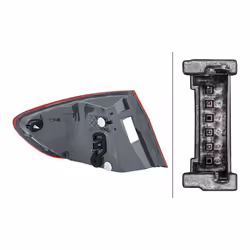 HELLA 2SD 010 234-101 Fanale posteriore Dx Sezione esterna LED 12 con portalampada BMW: 3 Coupe, 5 Sedan