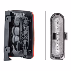 HELLA 2VP 354 999-011 Fanale posteriore Sx P21/4W, P21W, PY21W 12 con lampadine con portalampada VOLKSWAGEN: Caddy 3