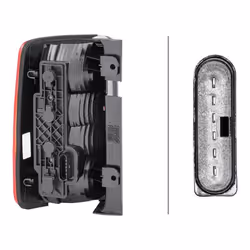 HELLA 2VP 354 999-041 Fanale posteriore Dx P21/4W, P21W, PY21W 12 con lampadine con portalampada VOLKSWAGEN: Caddy 3